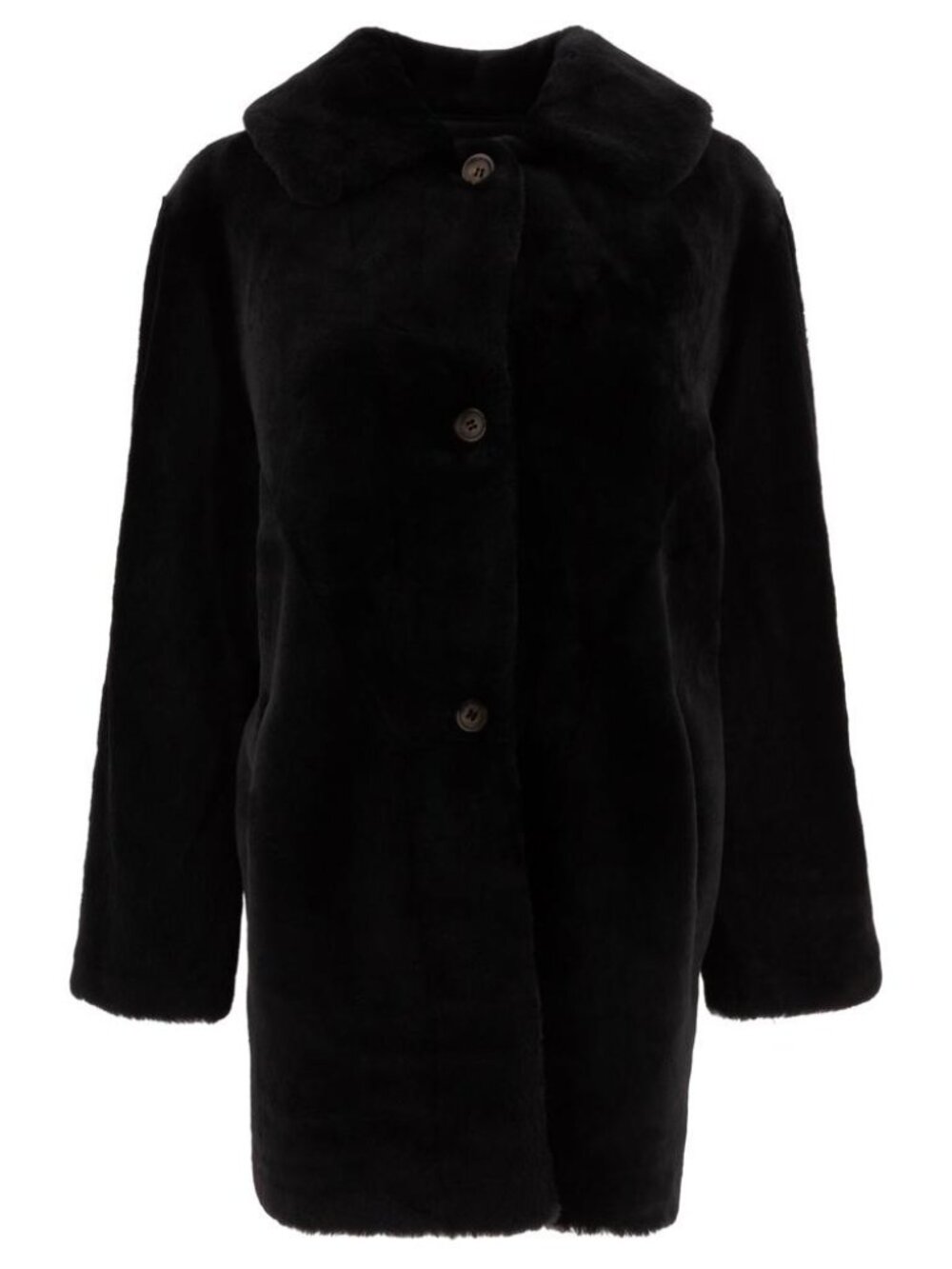 B&W Reversibile Shearling Coat Tag Size 42 Women